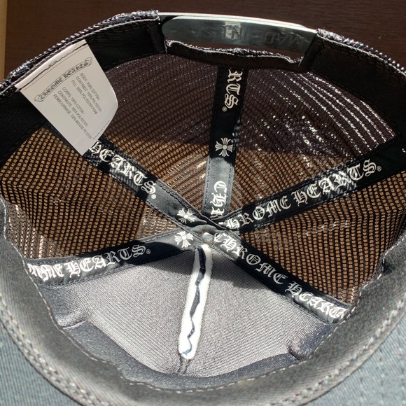 NEW Chrome Hearts CH Hollywood Trucker Hat Black - Picture 4 of 5